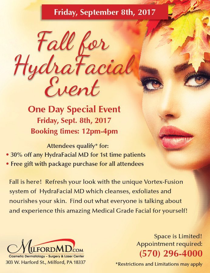 Fall hydrafacial event By MIlfordMD
