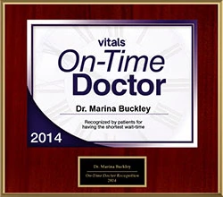 2014 Marina Buckley Vitals On Time Doctor Award By MilfordMD