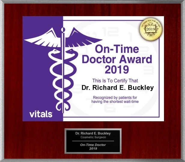 Dr Richard E Buckley, MD On-Time Doctor Award 2019